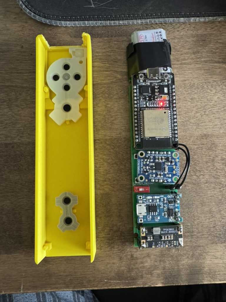 Bluetooth Wii Remote ESP32 air pointer hardware build
