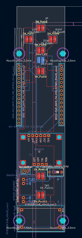 Version 2 KiCAD PCB layout with BNO055 module placement