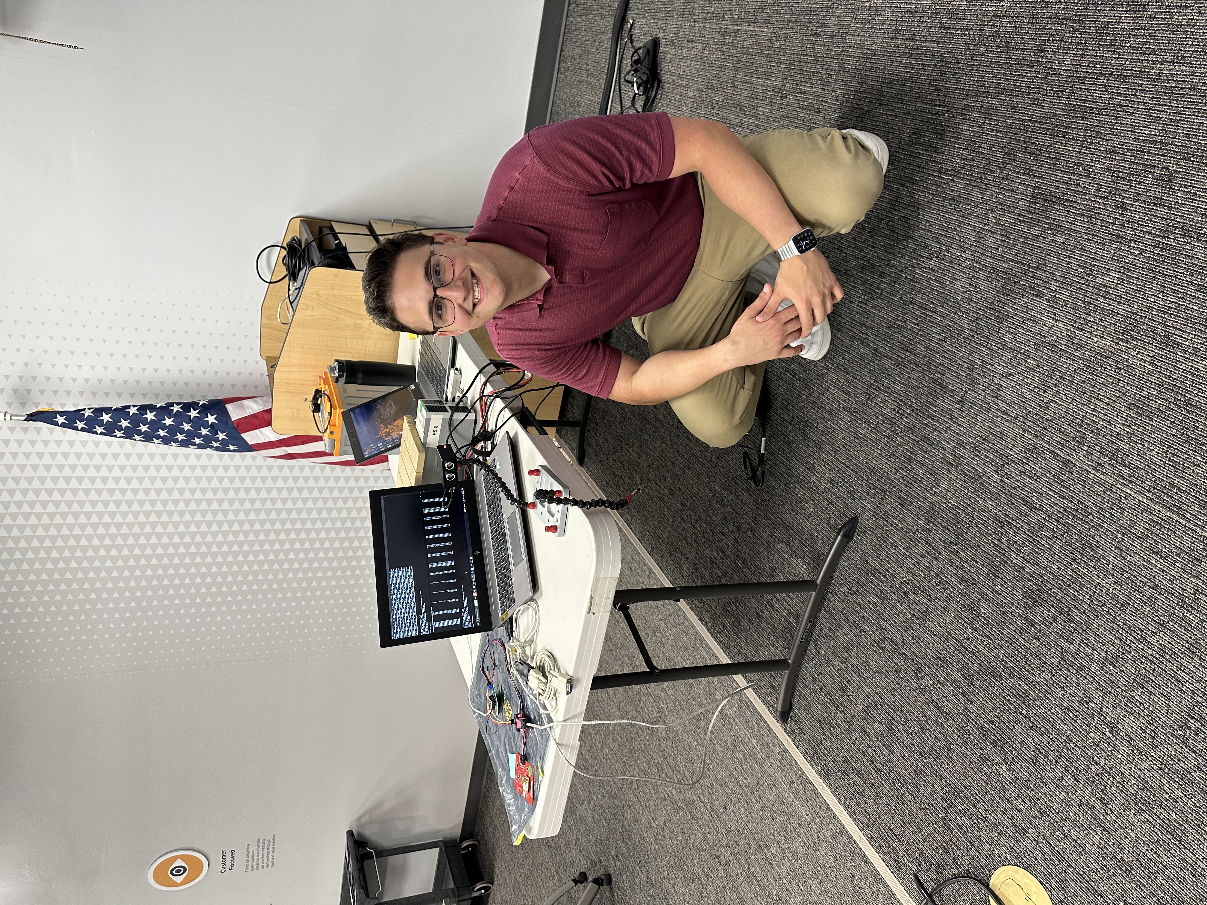 Final presentation and demonstration setup during the internship